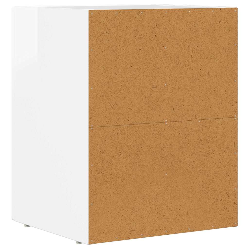 Comodino ELST Bianco Lucido 40 x 35 x 50 cm | homemem39