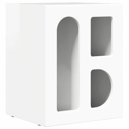 Comodino ELST 2 pz Bianco Lucido 40 x 35 x 50 cm | homemem39