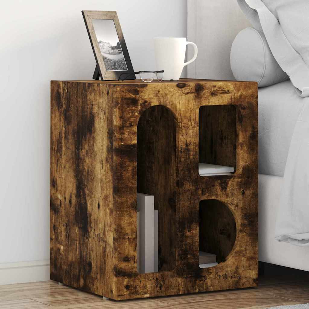 Comodino ELST 2 pz Rovere fumé 40 x 35 x 50 cm | homemem39