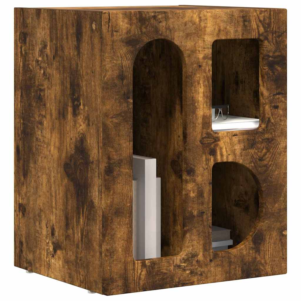 Comodino ELST 2 pz Rovere fumé 40 x 35 x 50 cm | homemem39