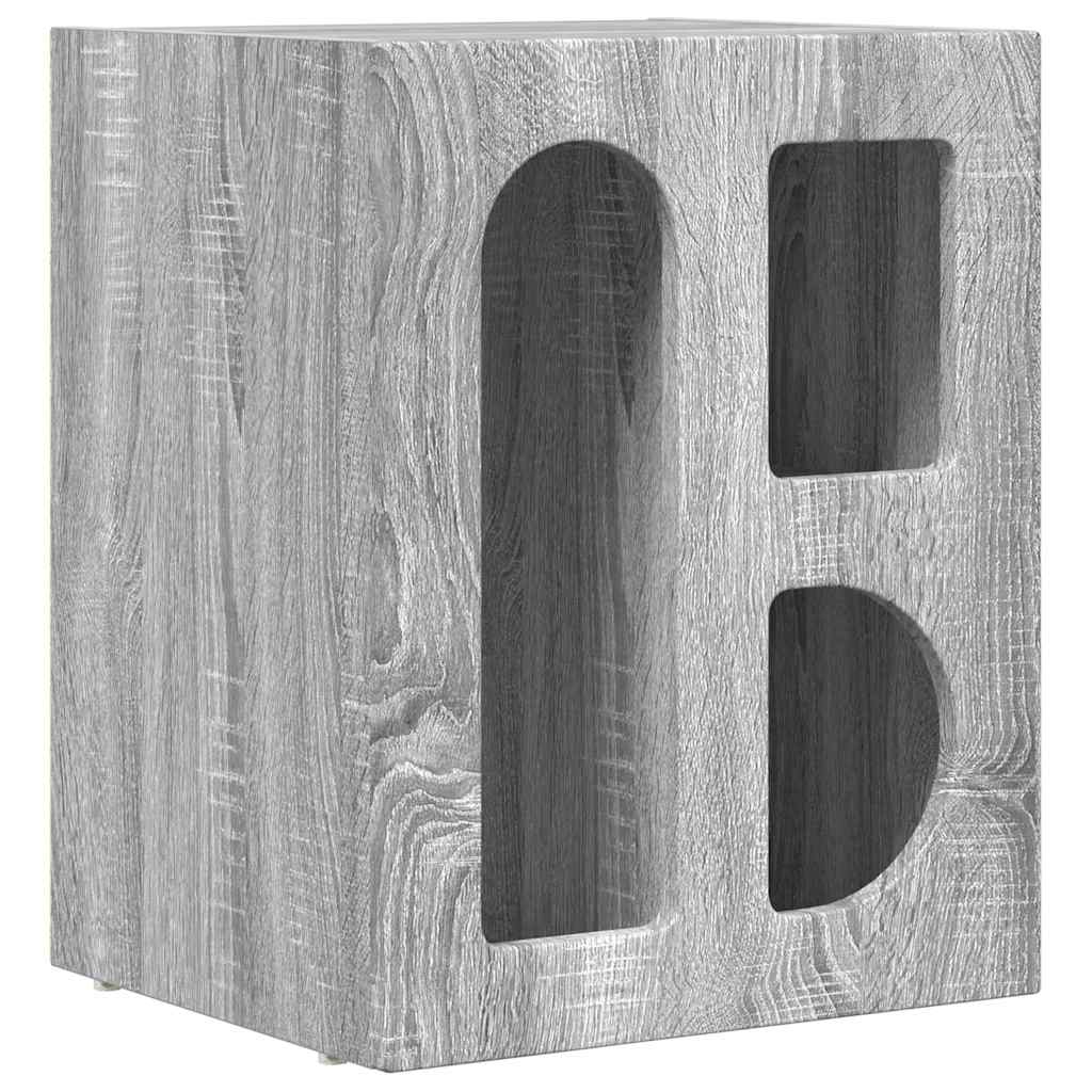 Comodino ELST 2 pz Grigio Sonoma 40 x 35 x 50 cm | homemem39