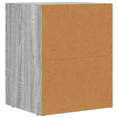 Comodino ELST 2 pz Grigio Sonoma 40 x 35 x 50 cm | homemem39