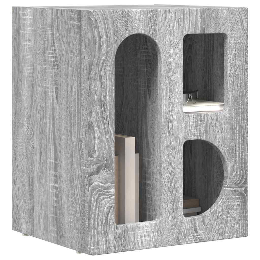 Comodino ELST 2 pz Grigio Sonoma 40 x 35 x 50 cm | homemem39