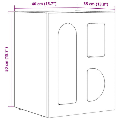 Comodino ELST Legno vecchio 40 x 35 x 50 cm Legno multistrato | homemem39