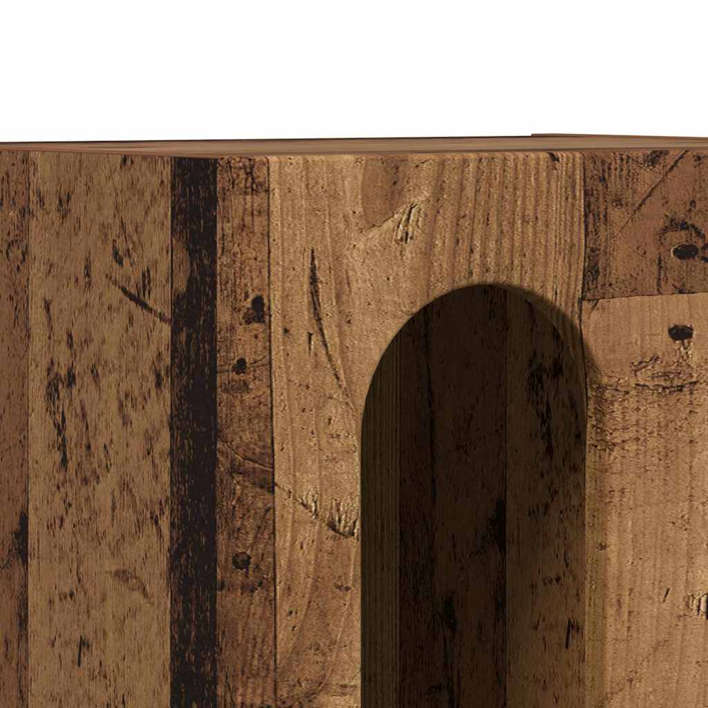Comodino ELST 2 pz Legno vecchio 40 x 35 x 50 cm | homemem39