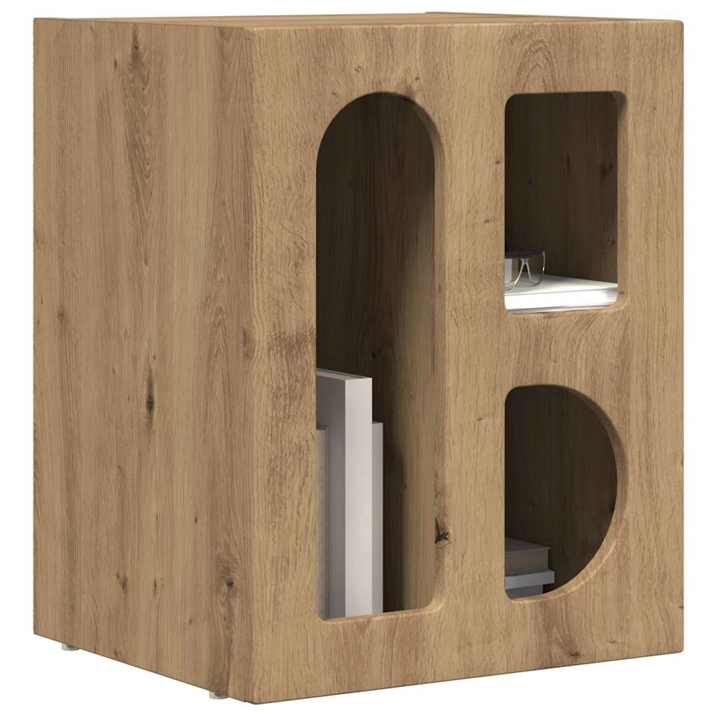 Comodino ELST Rovere artigianale 40 x 35 x 50 cm | homemem39