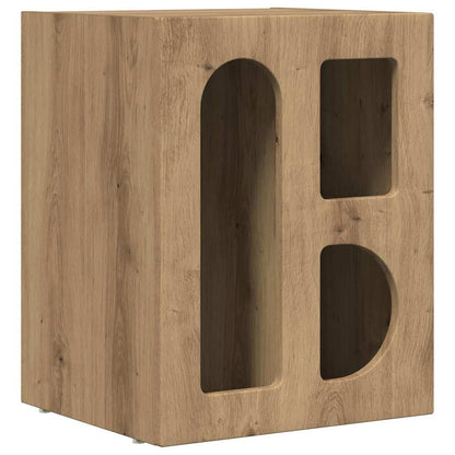 Comodino ELST 2 pz Rovere artigianale 40 x 35 x 50 cm | homemem39