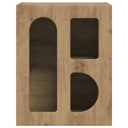 Comodino ELST 2 pz Rovere artigianale 40 x 35 x 50 cm | homemem39
