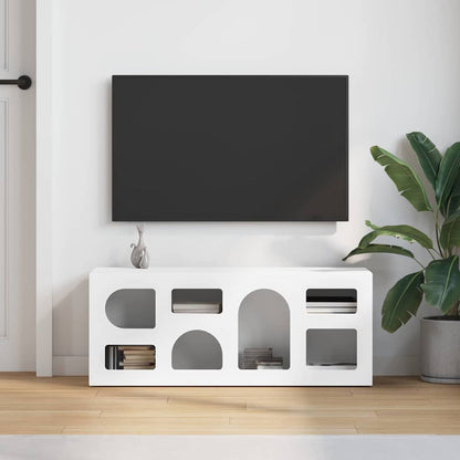 Mobile TV Bianco 100 x 35 x 40 cm Legno multistrato