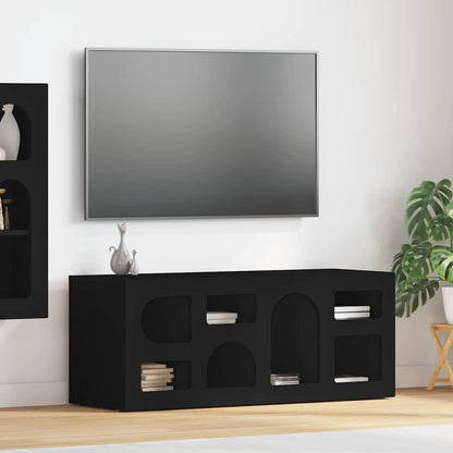 Mobile TV Nero 100 x 35 x 40 cm Legno multistrato