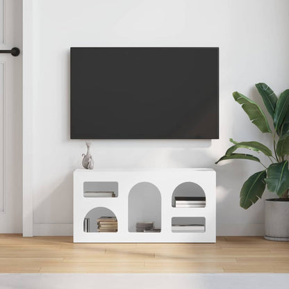 Mobile TV Bianco 80 x 35 x 40 cm Legno multistrato