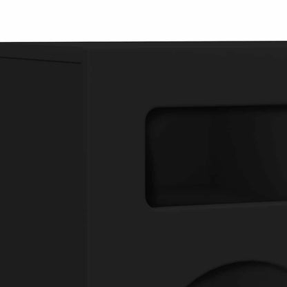 Mobile TV Nero 80 x 35 x 40 cm Legno multistrato