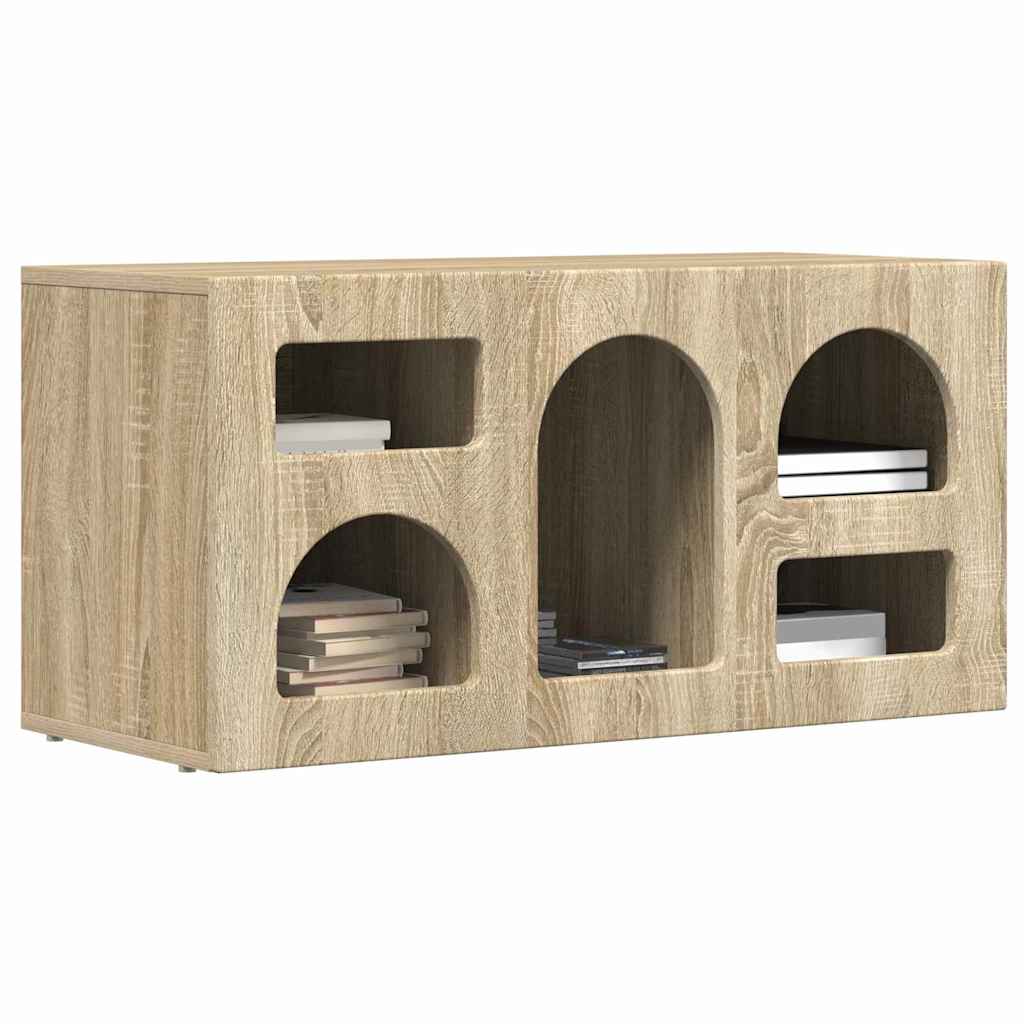 Mobile TV Rovere Sonoma 80 x 35 x 40 cm Legno multistrato
