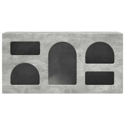 Mobile TV Grigio cemento 80 x 35 x 40 cm Legno multistrato