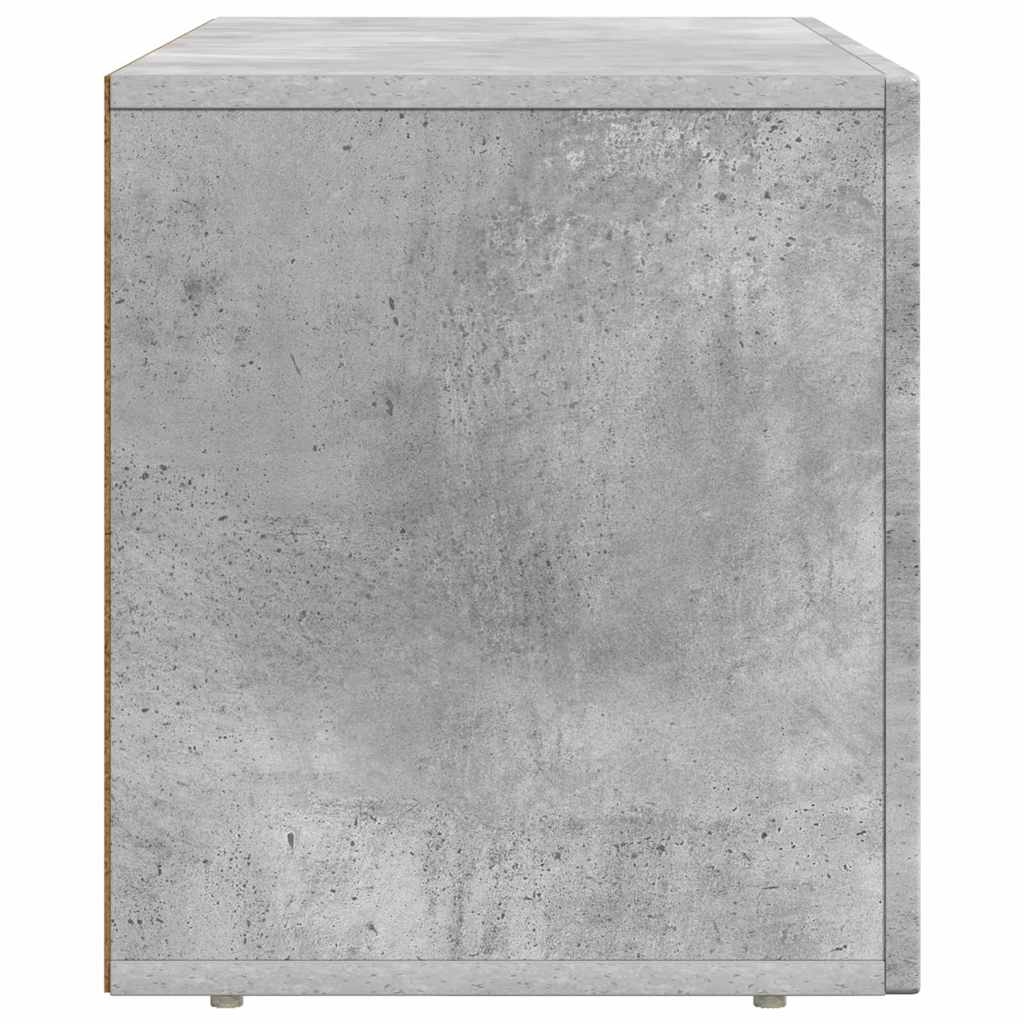 Mobile TV Grigio cemento 80 x 35 x 40 cm Legno multistrato