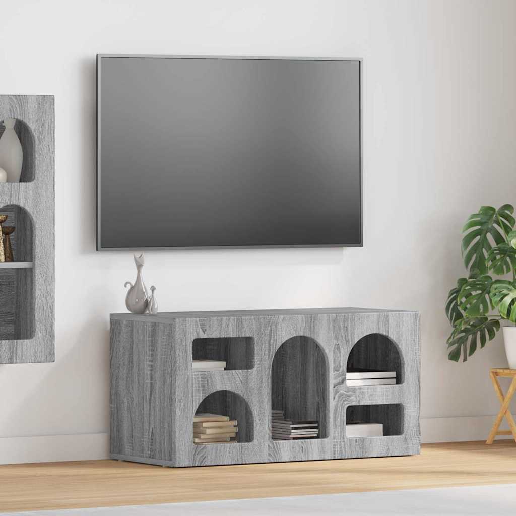Mobile TV Grigio Sonoma 80 x 35 x 40 cm Legno multistrato