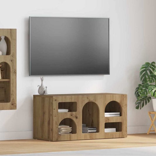 Mobile TV Rovere artigianale 80 x 35 x 40 cm Legno multistrato