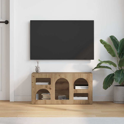Mobile TV Rovere artigianale 80 x 35 x 40 cm Legno multistrato