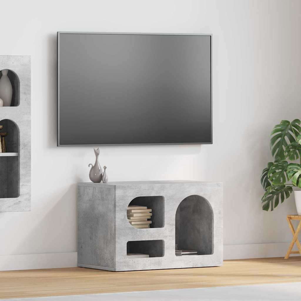 Mobile TV Grigio cemento 60 x 35 x 40 cm Legno multistrato