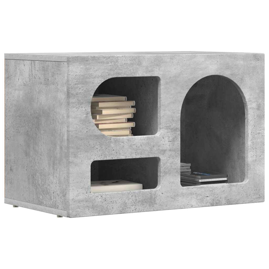 Mobile TV Grigio cemento 60 x 35 x 40 cm Legno multistrato