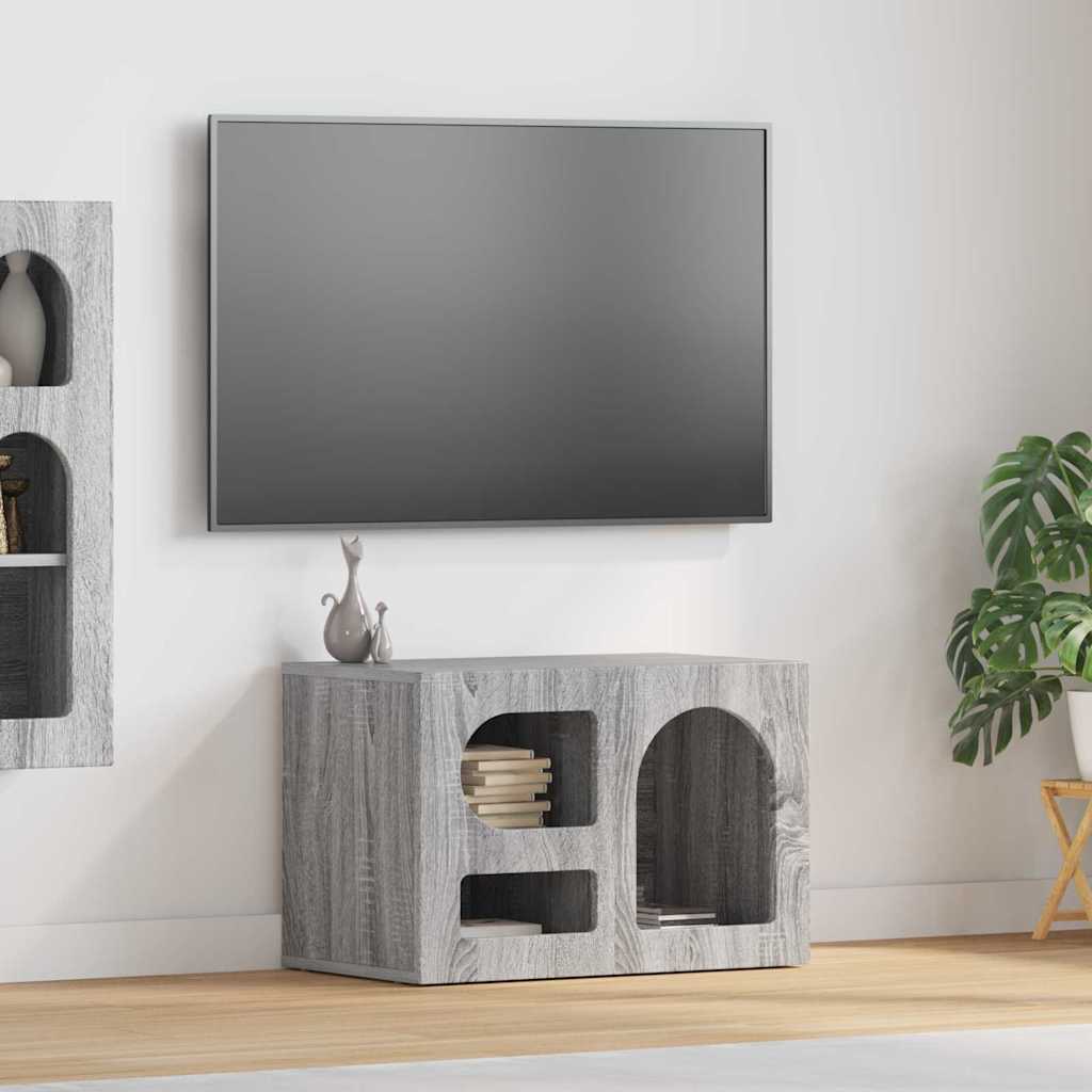 Mobile TV Grigio Sonoma 60 x 35 x 40 cm Legno multistrato