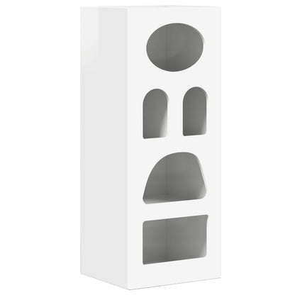 Credenza Bianco Lucido 40 x 35 x 100,5 cm Legno multistrato