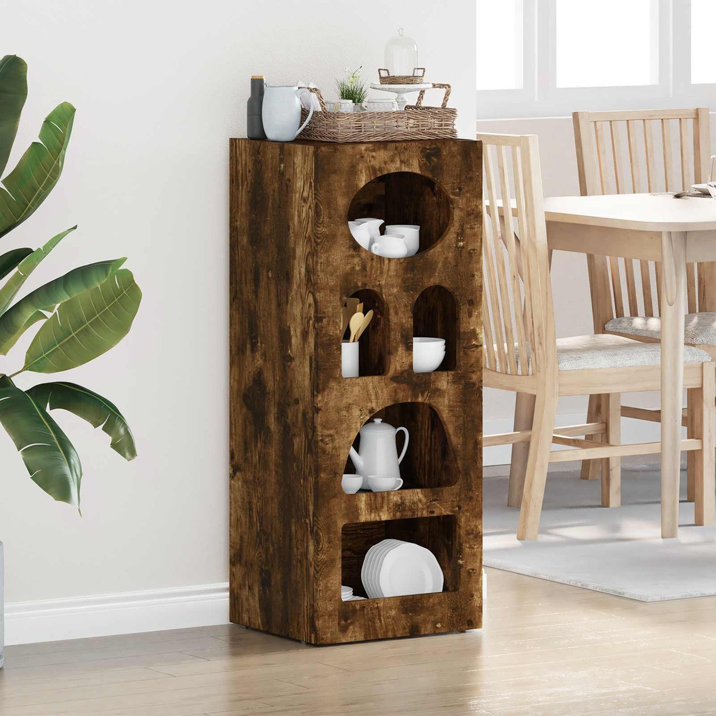 Credenza Rovere fumé 40 x 35 x 100,5 cm Legno multistrato