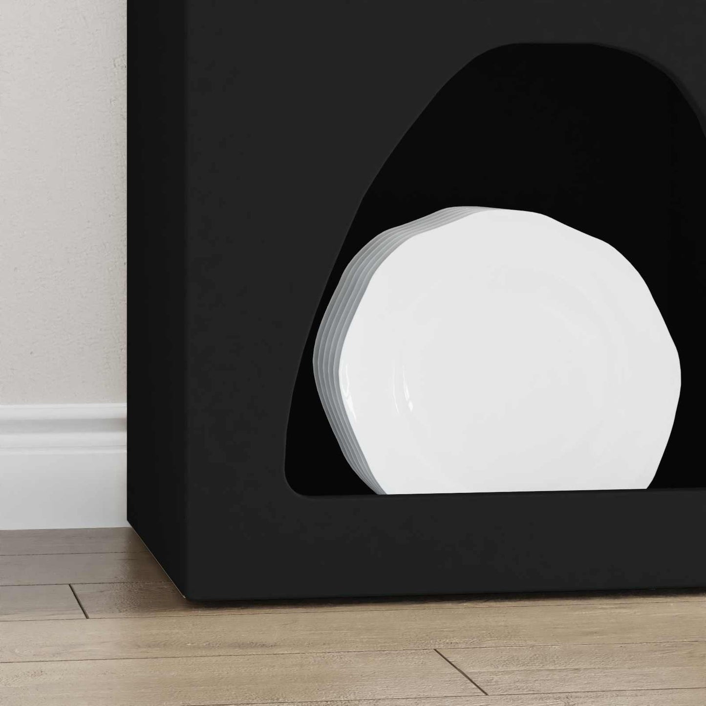 Credenza Nero 40 x 35 x 100.5 cm Legno multistrato