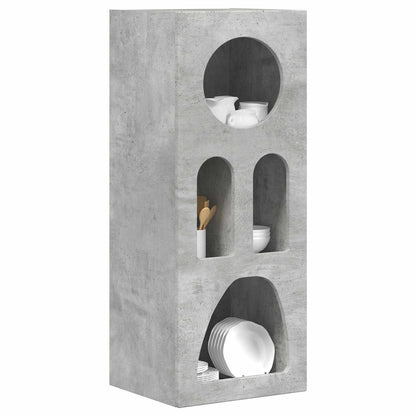 Credenza Grigio cemento 40 x 35 x 100.5 cm Legno multistrato