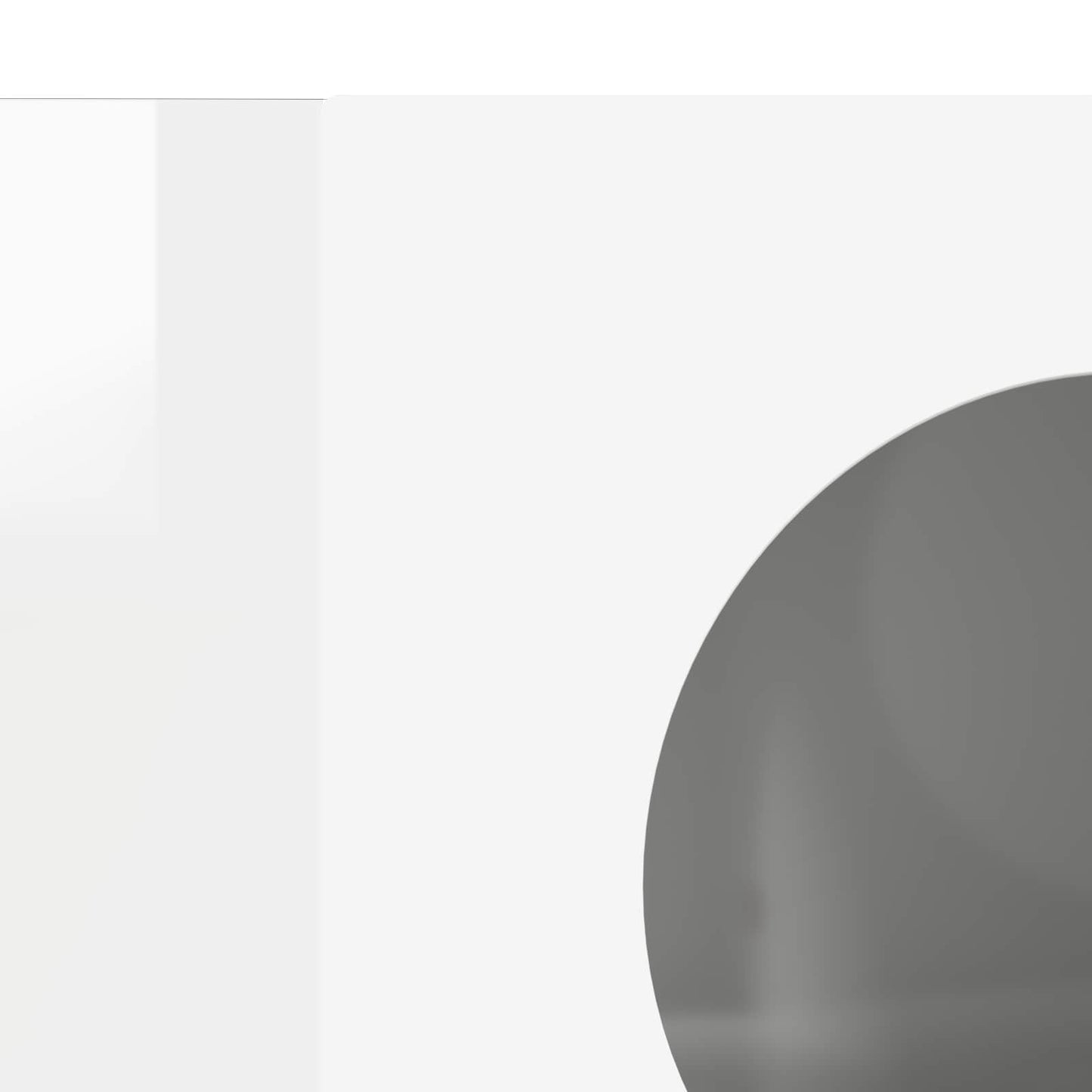 Credenza Bianco Lucido 40 x 35 x 100.5 cm Legno multistrato