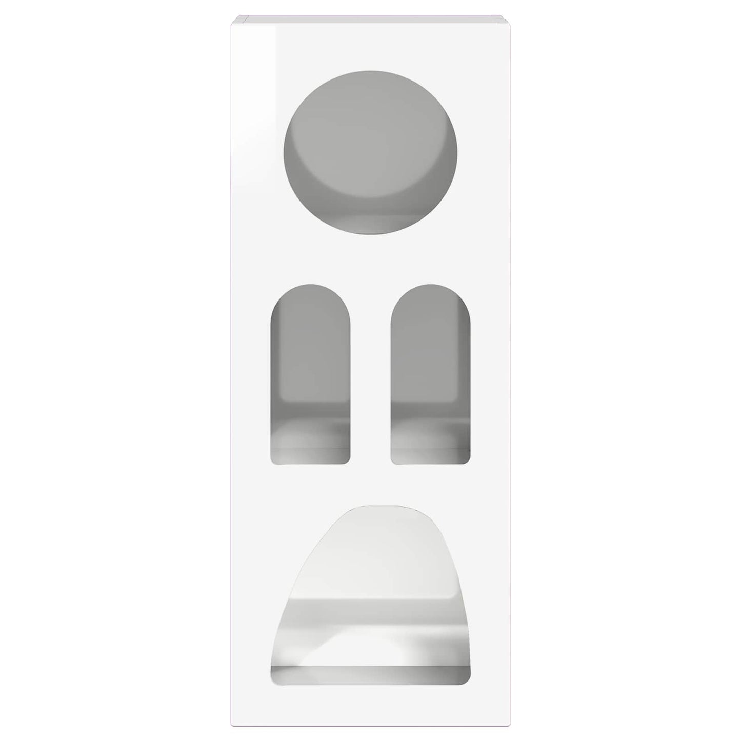 Credenza Bianco Lucido 40 x 35 x 100.5 cm Legno multistrato