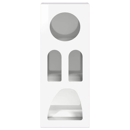 Credenza Bianco Lucido 40 x 35 x 100.5 cm Legno multistrato