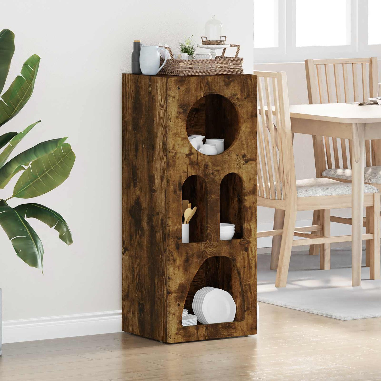 Credenza Rovere fumé 40 x 35 x 100.5 cm Legno multistrato