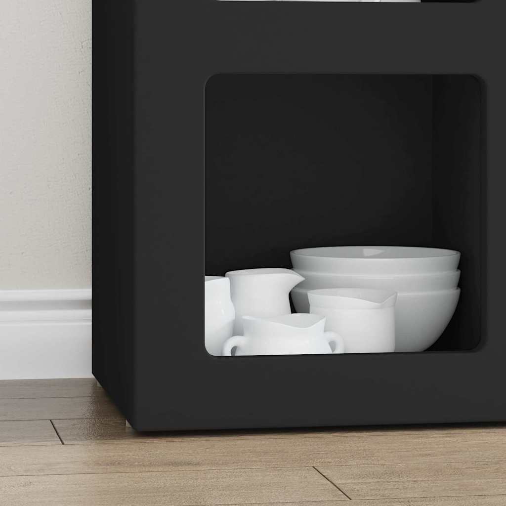 Credenza Nero 59 x 35 x 80.5 cm Legno multistrato