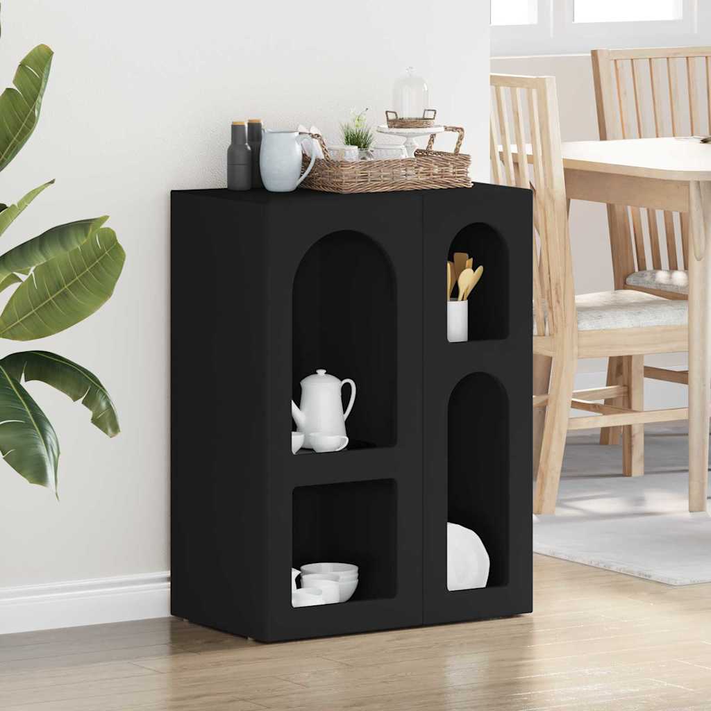 Credenza Nero 59 x 35 x 80.5 cm Legno multistrato