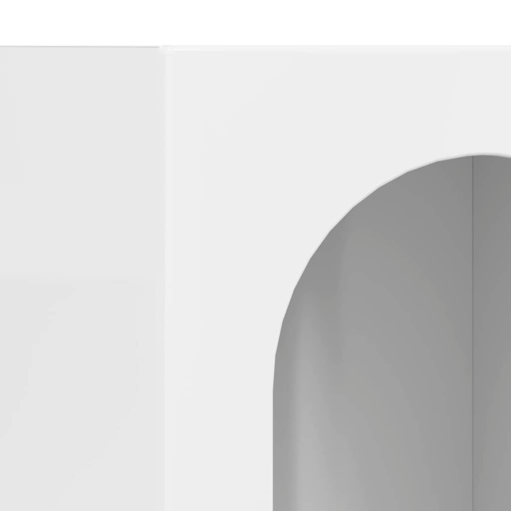 Credenza Bianco Lucido 59 x 35 x 80.5 cm Legno multistrato