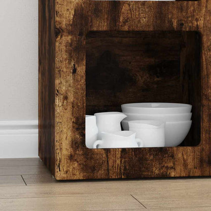 Credenza Rovere fumé 59 x 35 x 80.5 cm Legno multistrato