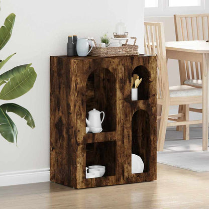 Credenza Rovere fumé 59 x 35 x 80.5 cm Legno multistrato