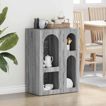 Credenza Grigio Sonoma 59 x 35 x 80.5 cm Legno multistrato