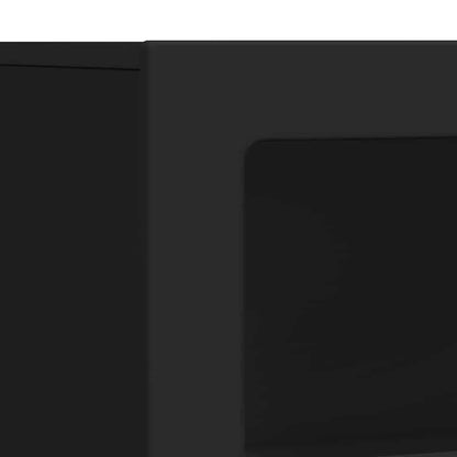 Credenza Nero 80.5 x 35 x 59 cm Legno multistrato