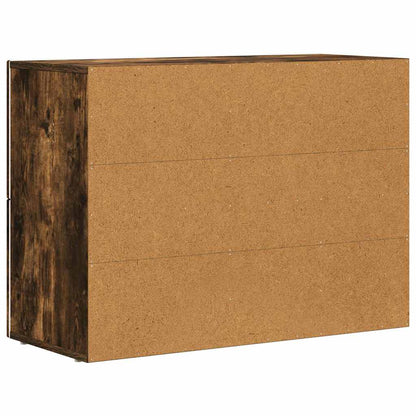 Credenza Rovere fumé 80.5 x 35 x 59 cm Legno multistrato