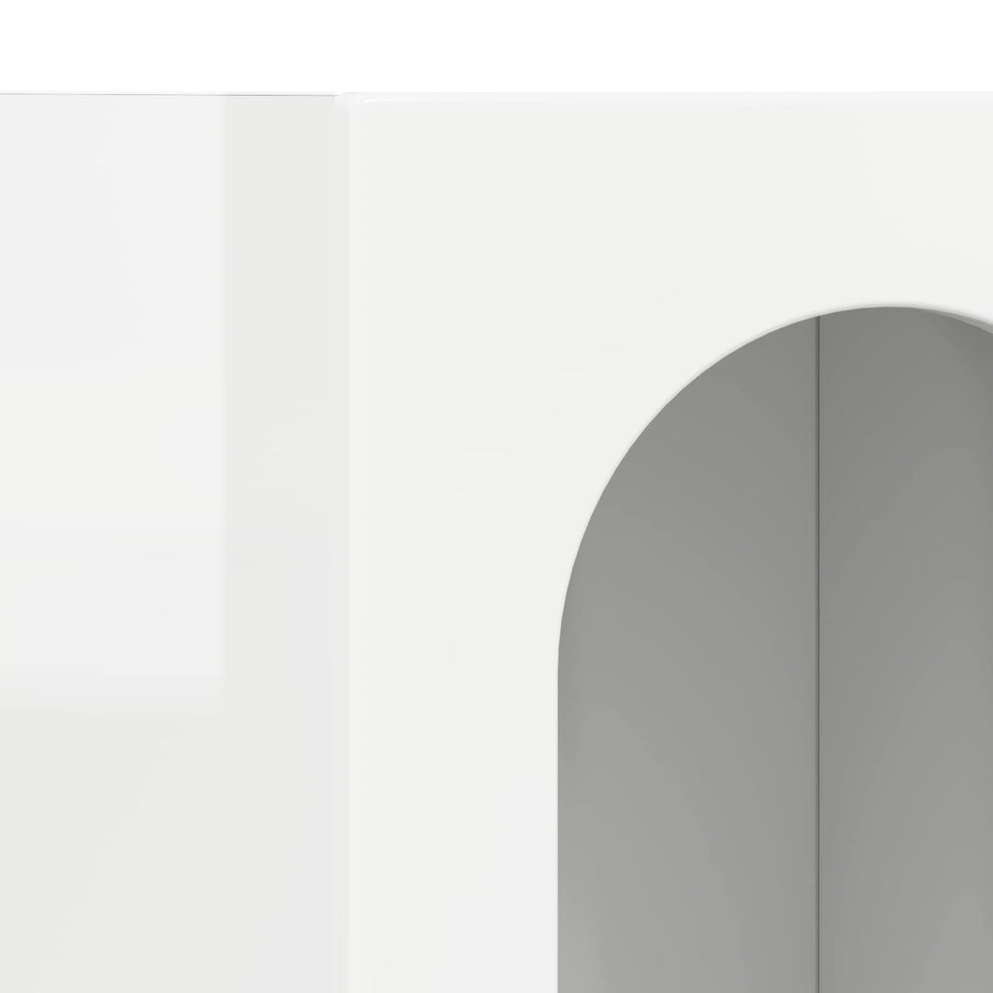 Credenza Bianco Lucido 59 x 35 x 100,5 cm Legno multistrato