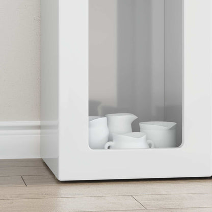 Credenza Bianco Lucido 59 x 35 x 100,5 cm Legno multistrato