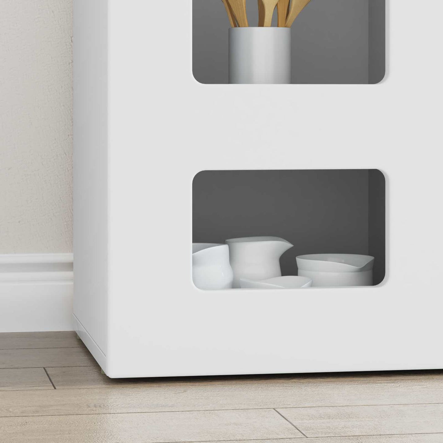 Credenza Bianco 100 x 35 x 59 cm Legno multistrato