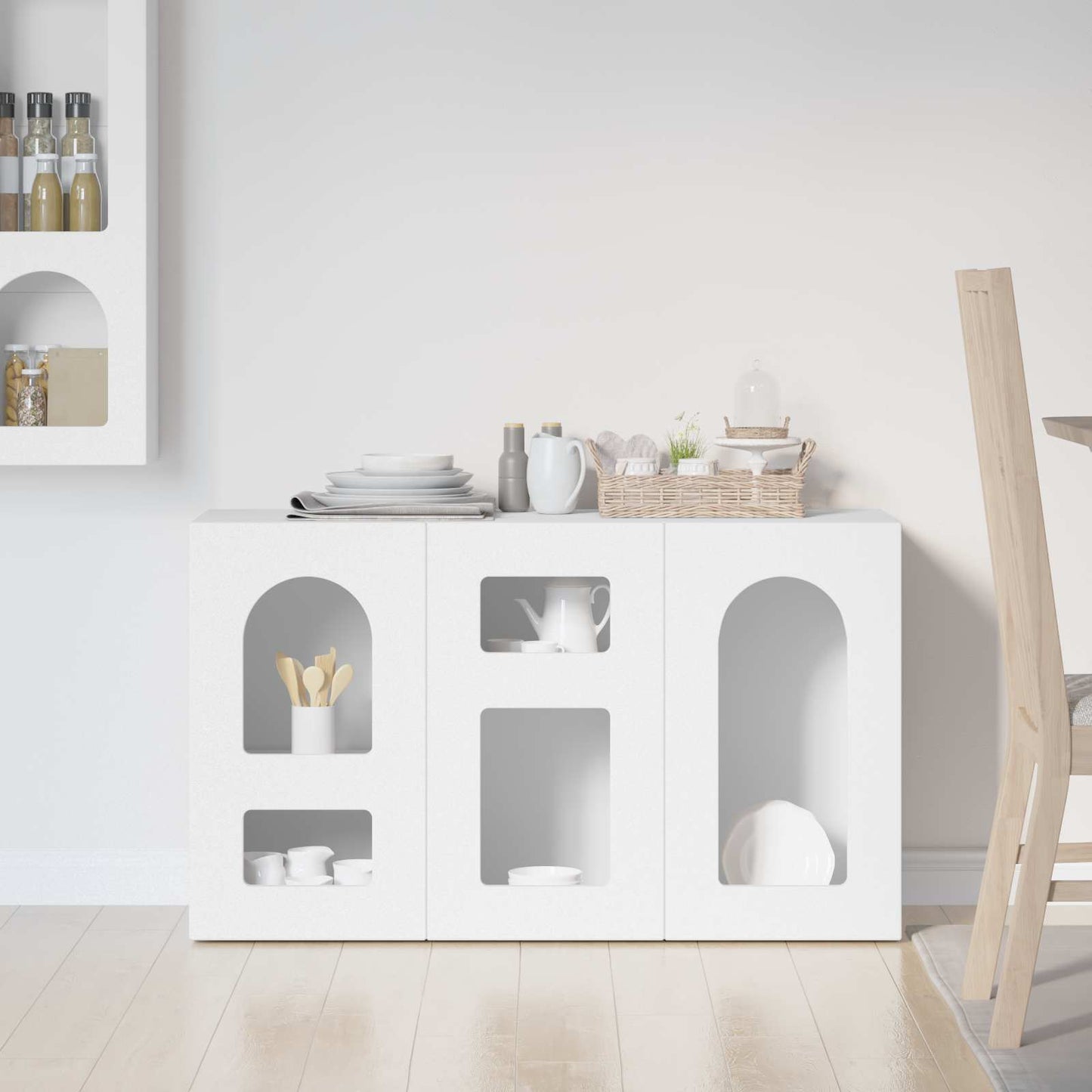 Credenza Bianco 100 x 35 x 59 cm Legno multistrato