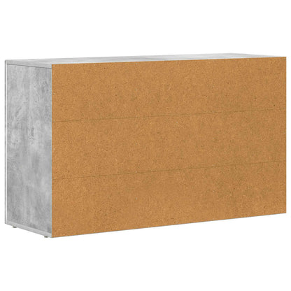 Credenza Grigio cemento 100 x 35 x 59 cm Legno multistrato