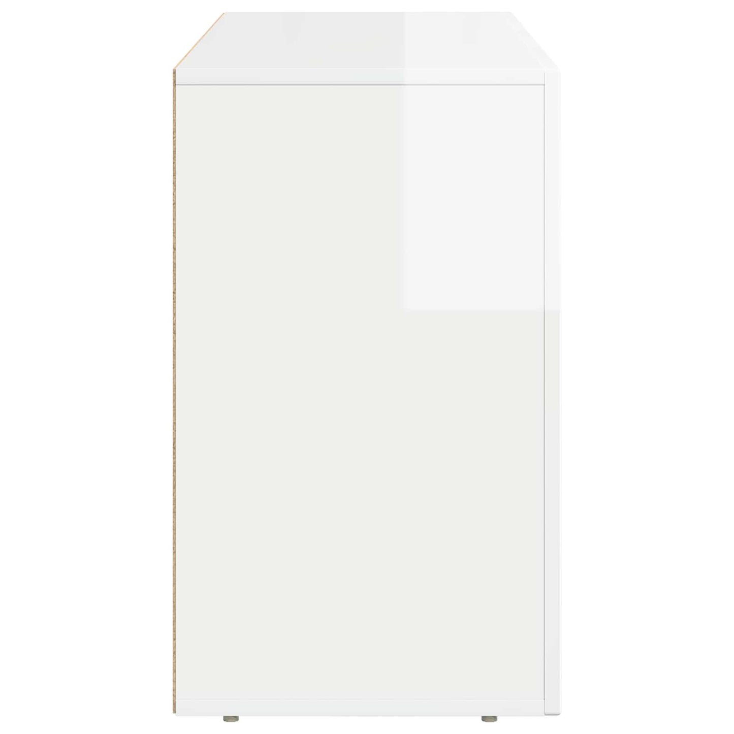 Credenza Bianco Lucido 100 x 35 x 59 cm Legno multistrato