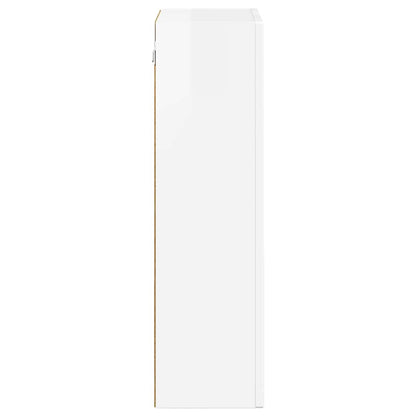 Armadio pensile con lo scaffale Bianco Lucido 59 x 20 x 71.5 cm