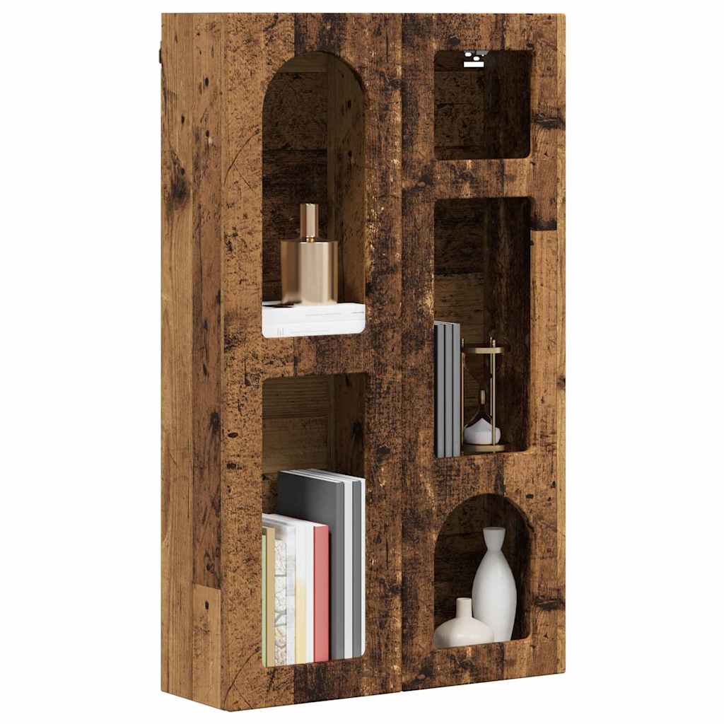 Armadio pensile con lo scaffale Legno vecchio 59 x 20 x 100 cm