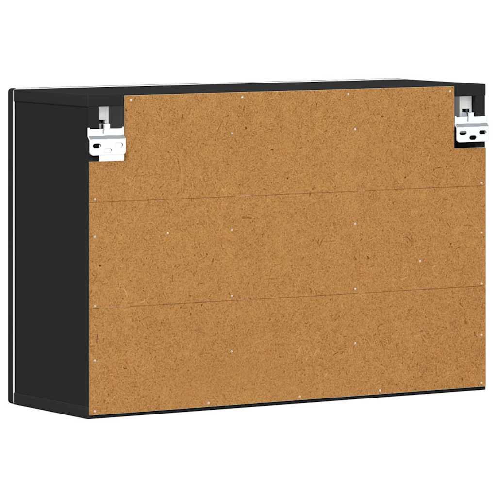 Armadio pensile Nero 60 x 20 x 40 cm Legno multistrato